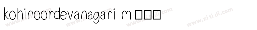 kohinoordevanagari m字体转换
